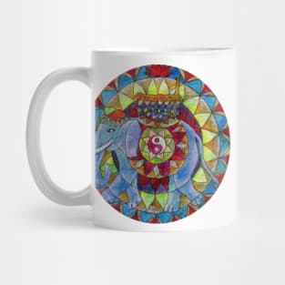 Tao elephant free-hand mandala Mug